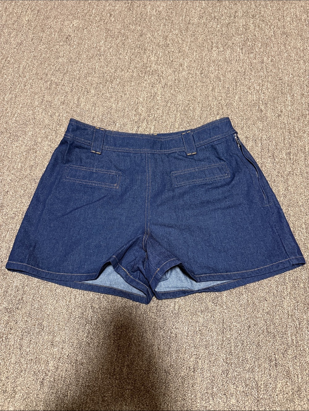 Vici Dark Blue Denim Jean Shorts